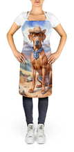 Load image into Gallery viewer, Rhodesian Ridgeback Cowboy Welcome Apron – Artist-Designed Kitchen, BBQ &amp; Craft Apron