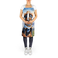 Load image into Gallery viewer, Rottweiler Cowboy Welcome Apron – Artist-Designed Kitchen, BBQ &amp; Craft Apron