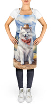 Load image into Gallery viewer, Samoyed Cowboy Welcome Apron – Artist-Designed Kitchen, BBQ &amp; Craft Apron