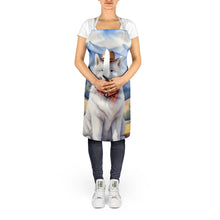 Load image into Gallery viewer, Samoyed Cowboy Welcome Apron – Artist-Designed Kitchen, BBQ &amp; Craft Apron