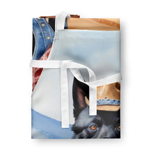 Load image into Gallery viewer, Schipperke Cowboy Welcome Apron – Artist-Designed Kitchen, BBQ &amp; Craft Apron