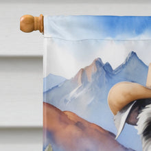 Load image into Gallery viewer, Schnauzer Cowboy Welcome House Flag