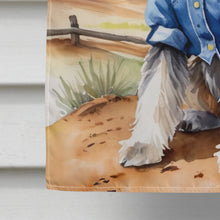 Load image into Gallery viewer, Schnauzer Cowboy Welcome House Flag