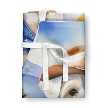 Load image into Gallery viewer, Sealyham Terrier Cowboy Welcome Apron – Artist-Designed Kitchen, BBQ &amp; Craft Apron