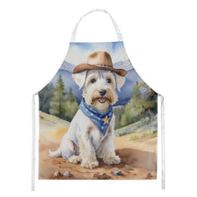 Load image into Gallery viewer, Sealyham Terrier Cowboy Welcome Apron – Artist-Designed Kitchen, BBQ &amp; Craft Apron