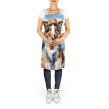 Load image into Gallery viewer, Sheltie Cowboy Welcome Apron – Artist-Designed Kitchen, BBQ &amp; Craft Apron