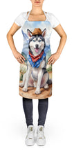 Load image into Gallery viewer, Siberian Husky Cowboy Welcome Apron – Artist-Designed Kitchen, BBQ &amp; Craft Apron