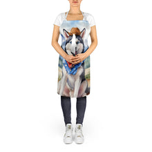 Load image into Gallery viewer, Siberian Husky Cowboy Welcome Apron – Artist-Designed Kitchen, BBQ &amp; Craft Apron