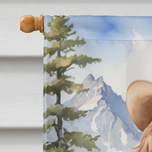 Load image into Gallery viewer, Sussex Spaniel Cowboy Welcome House Flag