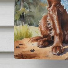 Load image into Gallery viewer, Sussex Spaniel Cowboy Welcome House Flag