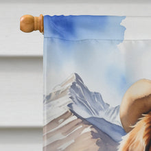 Load image into Gallery viewer, Tibetan Mastiff Cowboy Welcome House Flag