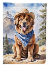 Load image into Gallery viewer, Tibetan Mastiff Cowboy Welcome House Flag