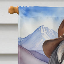 Load image into Gallery viewer, Tibetan Terrier Cowboy Welcome House Flag