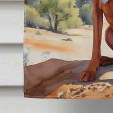 Load image into Gallery viewer, Vizsla Cowboy Welcome House Flag