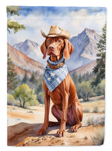 Load image into Gallery viewer, Vizsla Cowboy Welcome House Flag