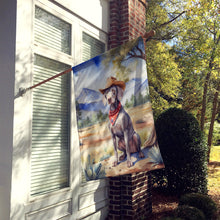 Load image into Gallery viewer, Weimaraner Cowboy Welcome House Flag