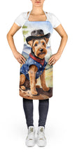 Load image into Gallery viewer, Welsh Terrier Cowboy Welcome Apron – Artist-Designed Kitchen, BBQ &amp; Craft Apron
