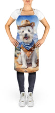 Load image into Gallery viewer, Westie Cowboy Welcome Apron – Artist-Designed Kitchen, BBQ &amp; Craft Apron