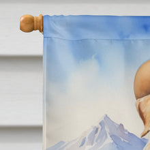 Load image into Gallery viewer, Wheaten Terrier Cowboy Welcome House Flag