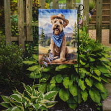 Load image into Gallery viewer, Wheaten Terrier Cowboy Welcome Garden Flag – Western Dog Yard Decor with Mountain Landscape