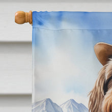 Load image into Gallery viewer, Wirehaired Pointing Griffon Cowboy Welcome House Flag