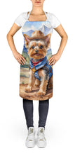 Load image into Gallery viewer, Yorkshire Terrier Yorkie Cowboy Welcome Apron – Artist-Designed Kitchen, BBQ &amp; Craft Apron