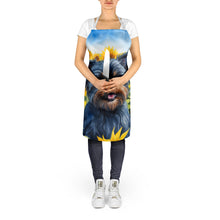 Load image into Gallery viewer, Affenpinscher in Sunflowers Apron – Artist-Designed Kitchen, BBQ &amp; Craft Apron