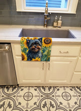 Load image into Gallery viewer, Affenpinscher in Sunflowers Kitchen Towel