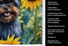 Load image into Gallery viewer, Affenpinscher in Sunflowers Kitchen Towel