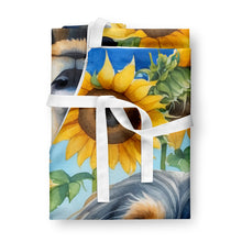 Load image into Gallery viewer, Afghan Hound in Sunflowers Apron – Artist-Designed Kitchen, BBQ &amp; Craft Apron