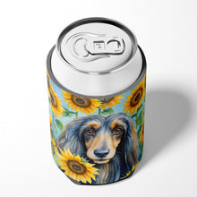 Load image into Gallery viewer, Afghan Hound in Sunflowers Can or Bottle Hugger