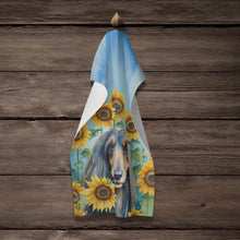 Load image into Gallery viewer, Afghan Hound in Sunflowers Kitchen Towel