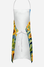 Load image into Gallery viewer, Alaskan Klee Kai in Sunflowers Apron – Artist-Designed Kitchen, BBQ &amp; Craft Apron