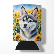 Load image into Gallery viewer, Alaskan Klee Kai in Sunflowers Can or Bottle Hugger