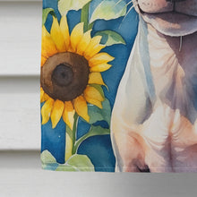 Load image into Gallery viewer, American Hairless Terrier in Sunflowers House Flag