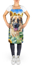 Load image into Gallery viewer, Anatolian Shepherd in Sunflowers Apron – Artist-Designed Kitchen, BBQ &amp; Craft Apron