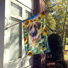 Load image into Gallery viewer, Anatolian Shepherd in Sunflowers House Flag