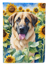 Load image into Gallery viewer, Anatolian Shepherd in Sunflowers House Flag