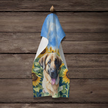 Load image into Gallery viewer, Anatolian Shepherd in Sunflowers Kitchen Towel