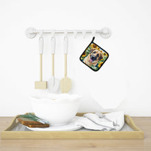 Load image into Gallery viewer, Anatolian Shepherd in Sunflowers Pot Holders - Set of 2 Decorative Kitchen Helpers | Made in the USA