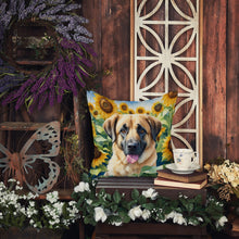 Load image into Gallery viewer, Anatolian Shepherd in Sunflowers Throw Pillow