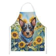 Load image into Gallery viewer, Australian Cattle Dog in Sunflowers Apron – Artist-Designed Kitchen, BBQ &amp; Craft Apron