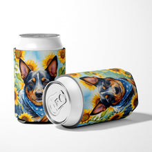 Load image into Gallery viewer, Australian Cattle Dog in Sunflowers Can or Bottle Hugger