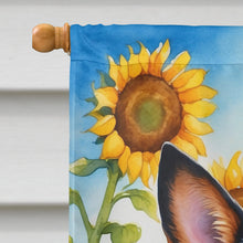 Load image into Gallery viewer, Australian Cattle Dog in Sunflowers House Flag