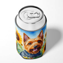 Load image into Gallery viewer, Australian Terrier in Sunflowers Can or Bottle Hugger