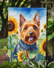 Load image into Gallery viewer, Australian Terrier in Sunflowers Garden Flag – Bright Dog-Themed Yard Decor