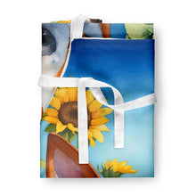 Load image into Gallery viewer, Basenji in Sunflowers Apron – Artist-Designed Kitchen, BBQ &amp; Craft Apron