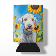 Load image into Gallery viewer, Bedlington Terrier in Sunflowers Can or Bottle Hugger