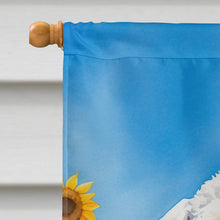 Load image into Gallery viewer, Bedlington Terrier in Sunflowers House Flag