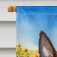 Load image into Gallery viewer, Belgian Malinois in Sunflowers House Flag